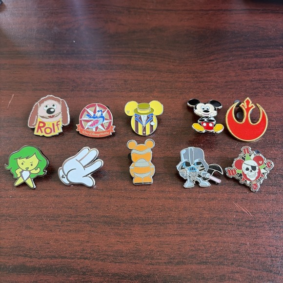 Other - Lot Of 10 Disney Disney World Disneyland Trading Pins D10